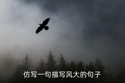 仿寫一句描寫風大的句子