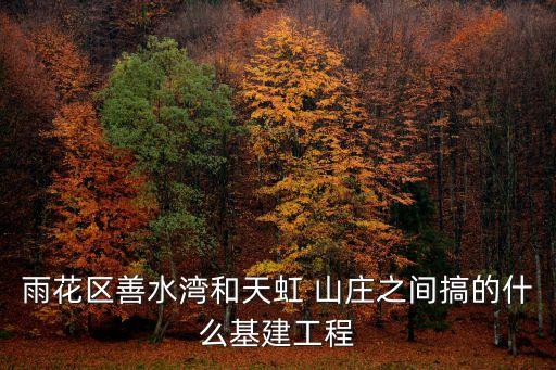 雨花區善水灣和天虹 山莊之間搞的什么基建工程