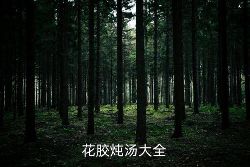 花膠燉湯大全