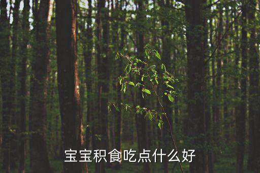 兒童積食吃什么好，寶寶積食吃點什么好