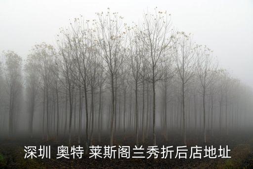 深圳奧特萊斯,深圳奧特萊斯簡介:曾獲深圳十大品牌女裝