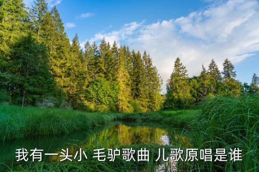 我有一頭小 毛驢歌曲 兒歌原唱是誰