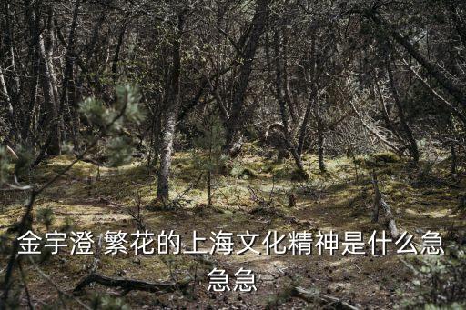 繁花體現上海市民精神的兩個字是，繁花這二字你們怎么看它代表什么象征什么