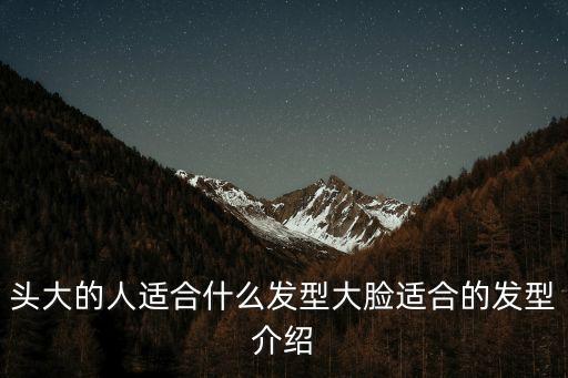 頭大臉大適合什么發型，頭大的臉大的適合什么發型