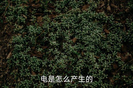 電的產(chǎn)生，電是有什么形成的