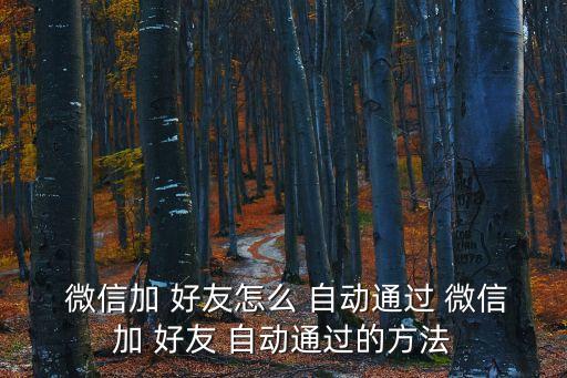 微信自動(dòng)添加好友,微信如何設(shè)置自動(dòng)添加好友?