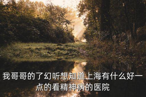 上海市精神病醫(yī)院月笙醫(yī)生，了解一下 上海最好精神科醫(yī)院
