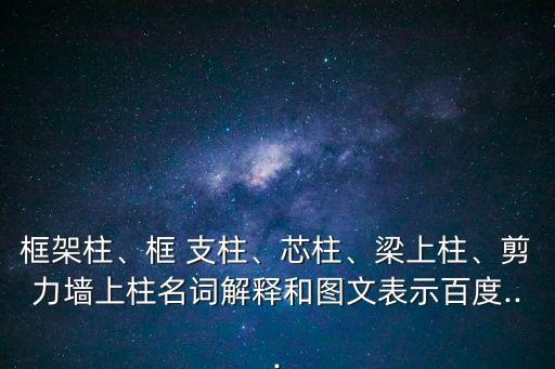 框架柱、框 支柱、芯柱、梁上柱、剪力墻上柱名詞解釋和圖文表示百度...