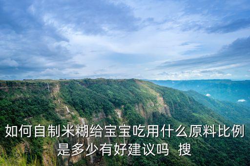 米糊怎么做，如何自制米糊給寶寶吃用什么原料比例是多少有好建議嗎  搜