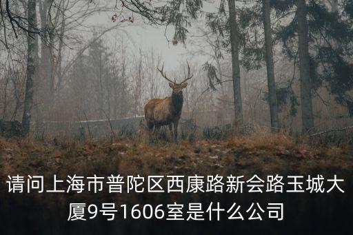 上海市洪武智能，上海市長寧區哈密路1721號是什么企業
