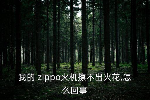 我的 zippo火機擦不出火花,怎么回事