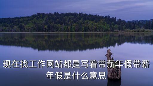 現在找工作網站都是寫著帶薪年假帶薪年假是什么意思