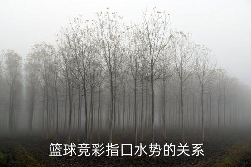  籃球競彩指囗水勢的關系