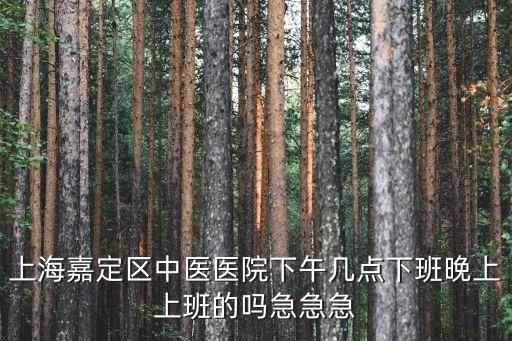 上海市中醫(yī)院門診幾點鐘下班，上海市中醫(yī)醫(yī)院