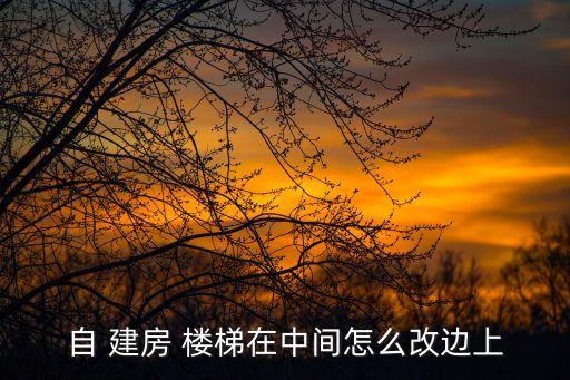 自 建房 樓梯在中間怎么改邊上