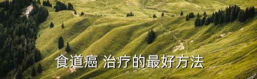 食道癌的治療,食道癌一般不會選擇手術