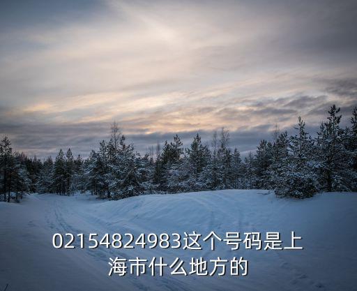 上海市 羅盛苑，02154824983這個號碼是上海市什么地方的