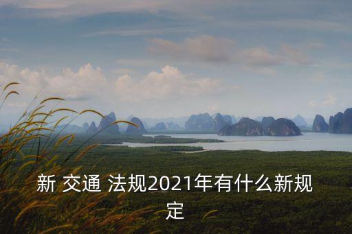 新 交通 法規2021年有什么新規定