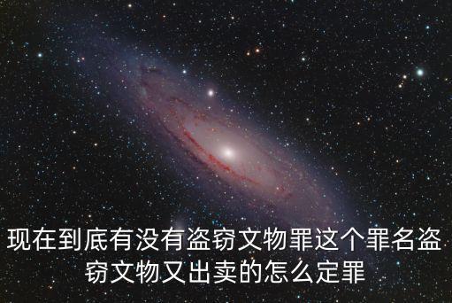 現在到底有沒有盜竊文物罪這個罪名盜竊文物又出賣的怎么定罪