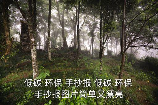 低碳環保手抄報,低碳環保手抄報紙圖片簡潔美觀