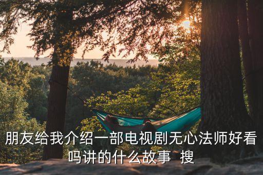 朋友給我介紹一部電視劇無(wú)心法師好看嗎講的什么故事  搜
