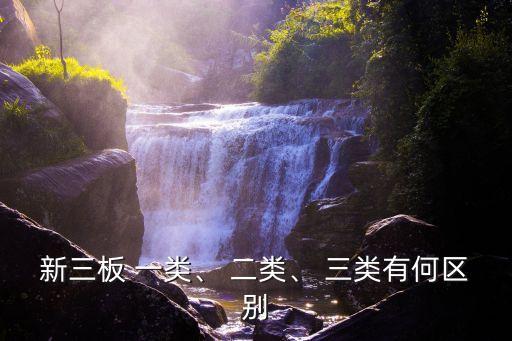 新三板 一類(lèi)、 二類(lèi)、 三類(lèi)有何區(qū)別