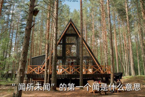 “ 聞所未聞”的第一個聞是什么意思