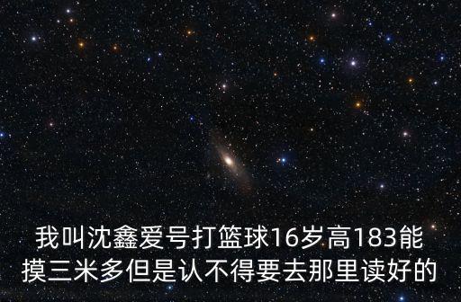 我叫沈鑫愛(ài)號(hào)打籃球16歲高183能摸三米多但是認(rèn)不得要去那里讀好的