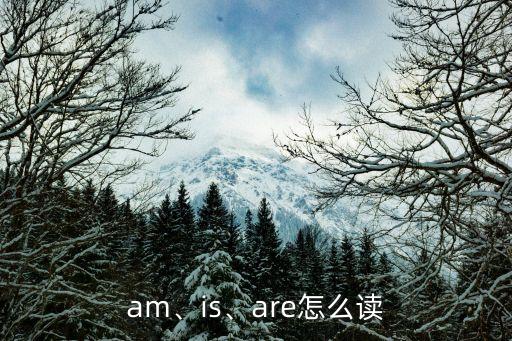 am、is、are怎么讀