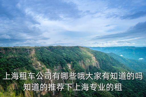 上海租車公司有哪些哦大家有知道的嗎知道的推薦下上海專業的租