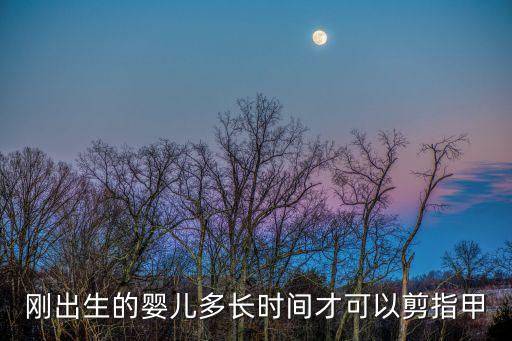 剛出生的嬰兒多長時間才可以剪指甲