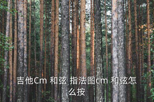 和弦指法圖,食指壓第二品琴頸需每根弦受力均勻