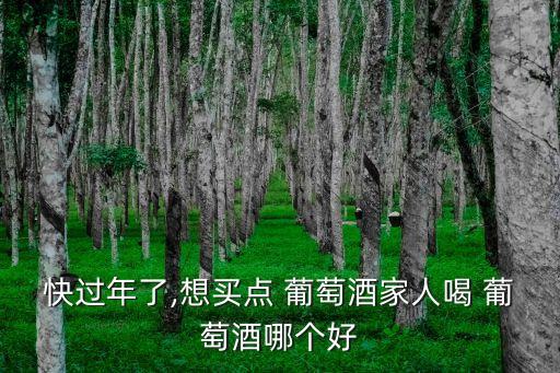 快過年了,想買點 葡萄酒家人喝 葡萄酒哪個好