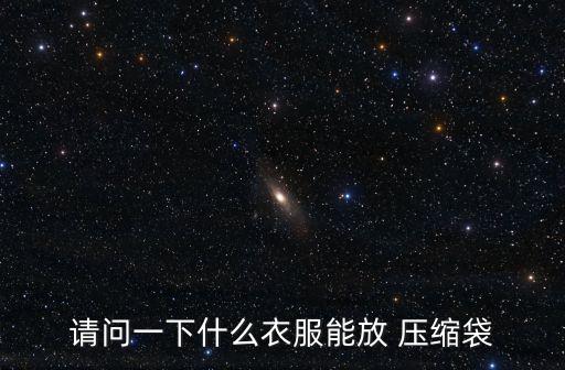請(qǐng)問一下什么衣服能放 壓縮袋