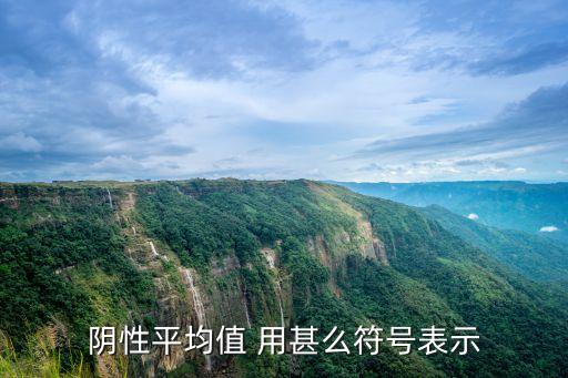 平均值符號，陰性平均值 用甚么符號表示
