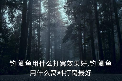 釣 鯽魚用什么打窩效果好,釣 鯽魚用什么窩料打窩最好