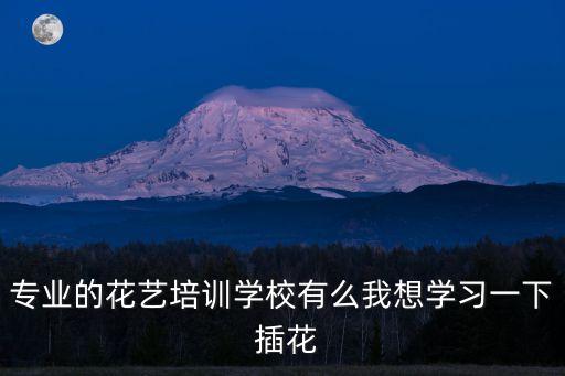 專業的花藝培訓學校有么我想學習一下 插花