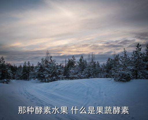 那種酵素水果 什么是果蔬酵素