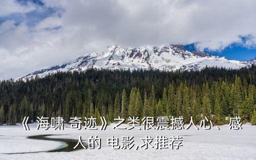 《 海嘯 奇跡》之類很震撼人心、感人的 電影,求推薦