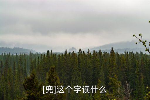 [兜]這個字讀什么