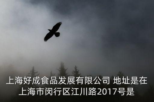 上海好成食品發(fā)展有限公司 地址是在上海市閔行區(qū)江川路2017號是