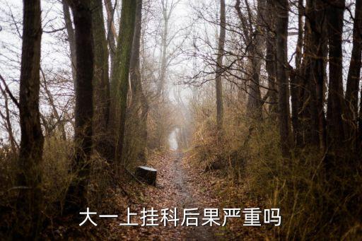 大一掛科的后果，大一上學期掛科會怎么樣