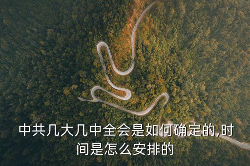  中共幾大幾中全會是如何確定的,時間是怎么安排的