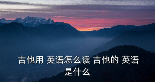 吉他英語,吉他收集多年灰塵你見過多少?