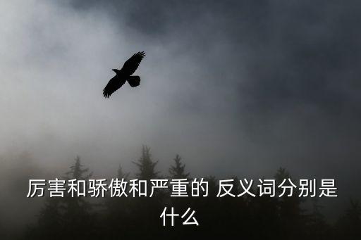 厲害的反義詞,厲害de反義詞