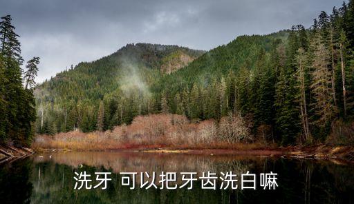 牙齒能洗白嗎，洗牙 可以把牙齒洗白嘛