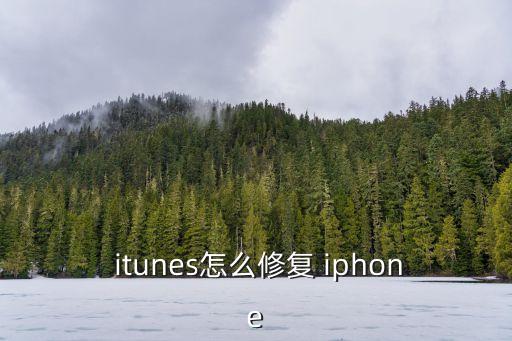 itunes恢復iphone,如何恢復iphone?