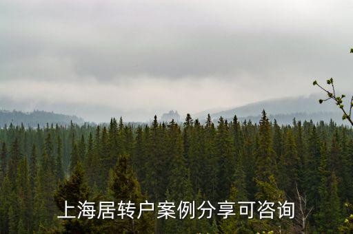 上海居轉戶案例分享可咨詢