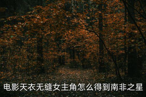 電影天衣無縫女主角怎么得到南非之星