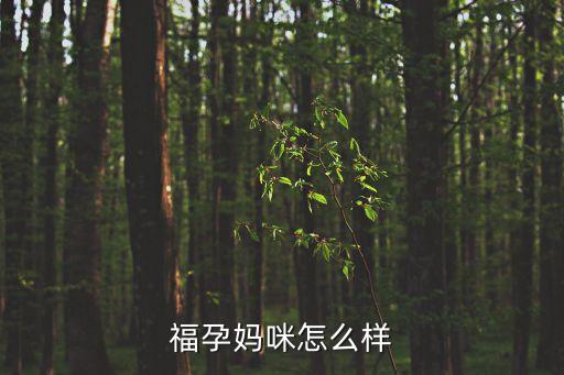 福孕媽咪怎么樣